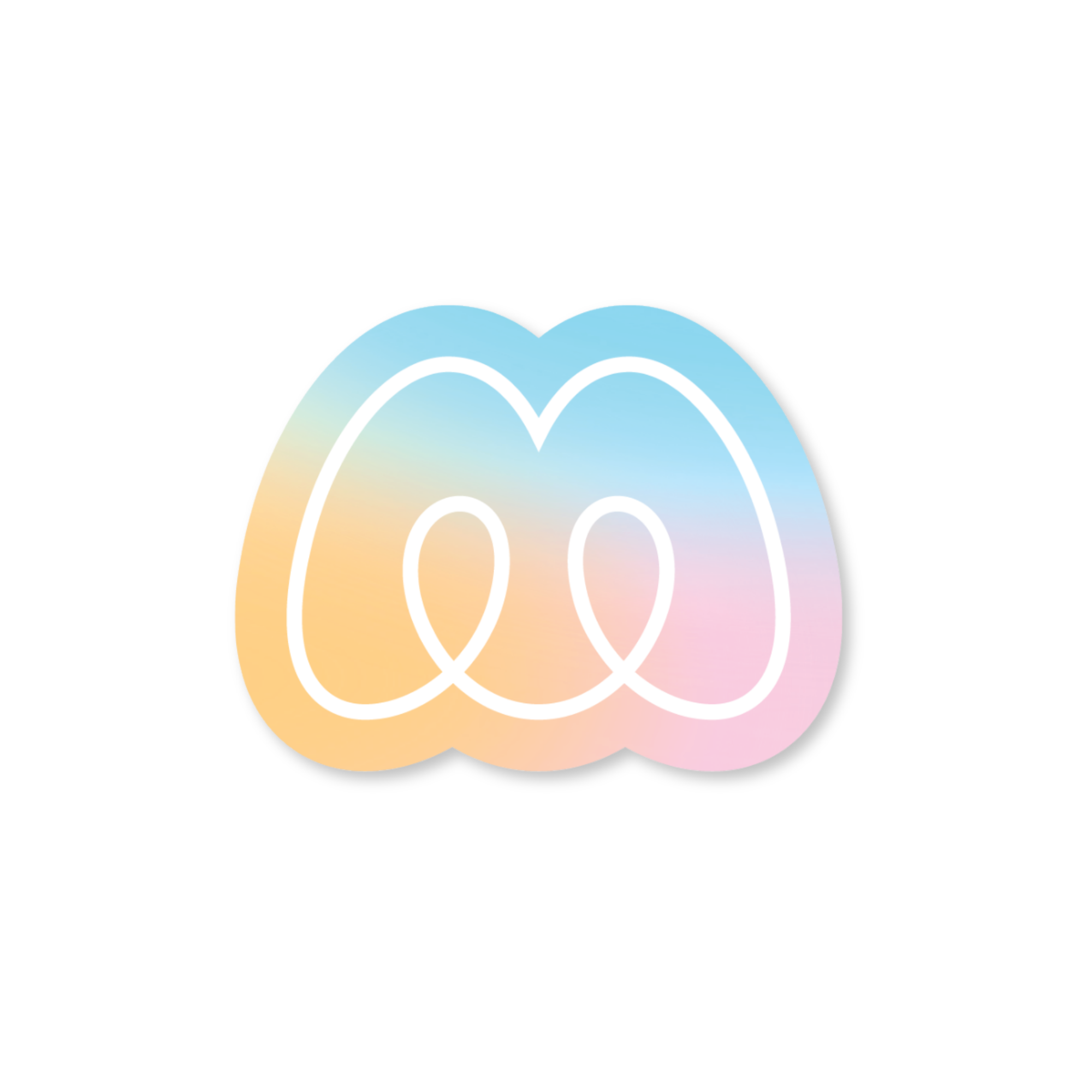 Monogram Logo Sticker