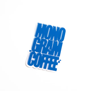 Blue Monogram Sticker