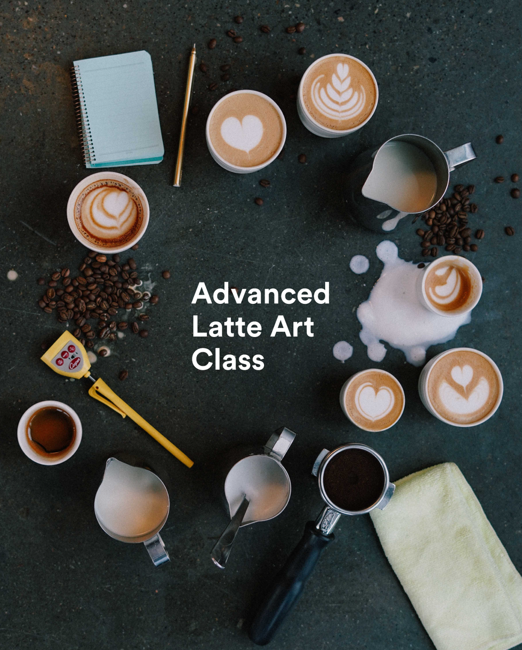 Advanced Latte Art Class Monogram Coffee